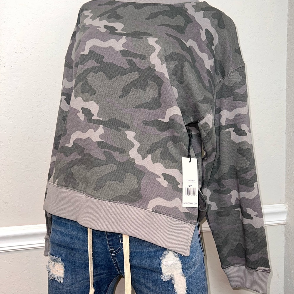 Grey Camo Sweatshirt